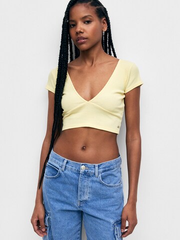 T-shirt Pull&Bear en jaune