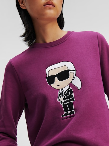 Bluză de molton 'Ikonik' de la Karl Lagerfeld pe mov