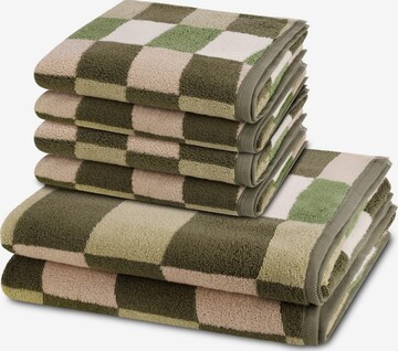 ROSS Towel 'Three Stars' in Green: front