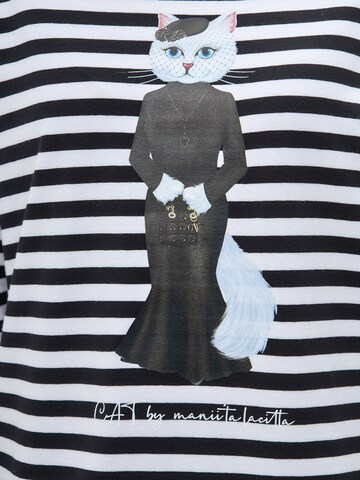 T-shirt 'Drama Queen' Cat e Lolette en noir