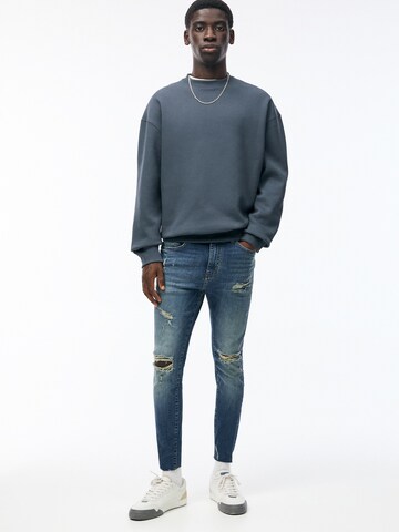 Pull&Bear Skinny Farmer - kék