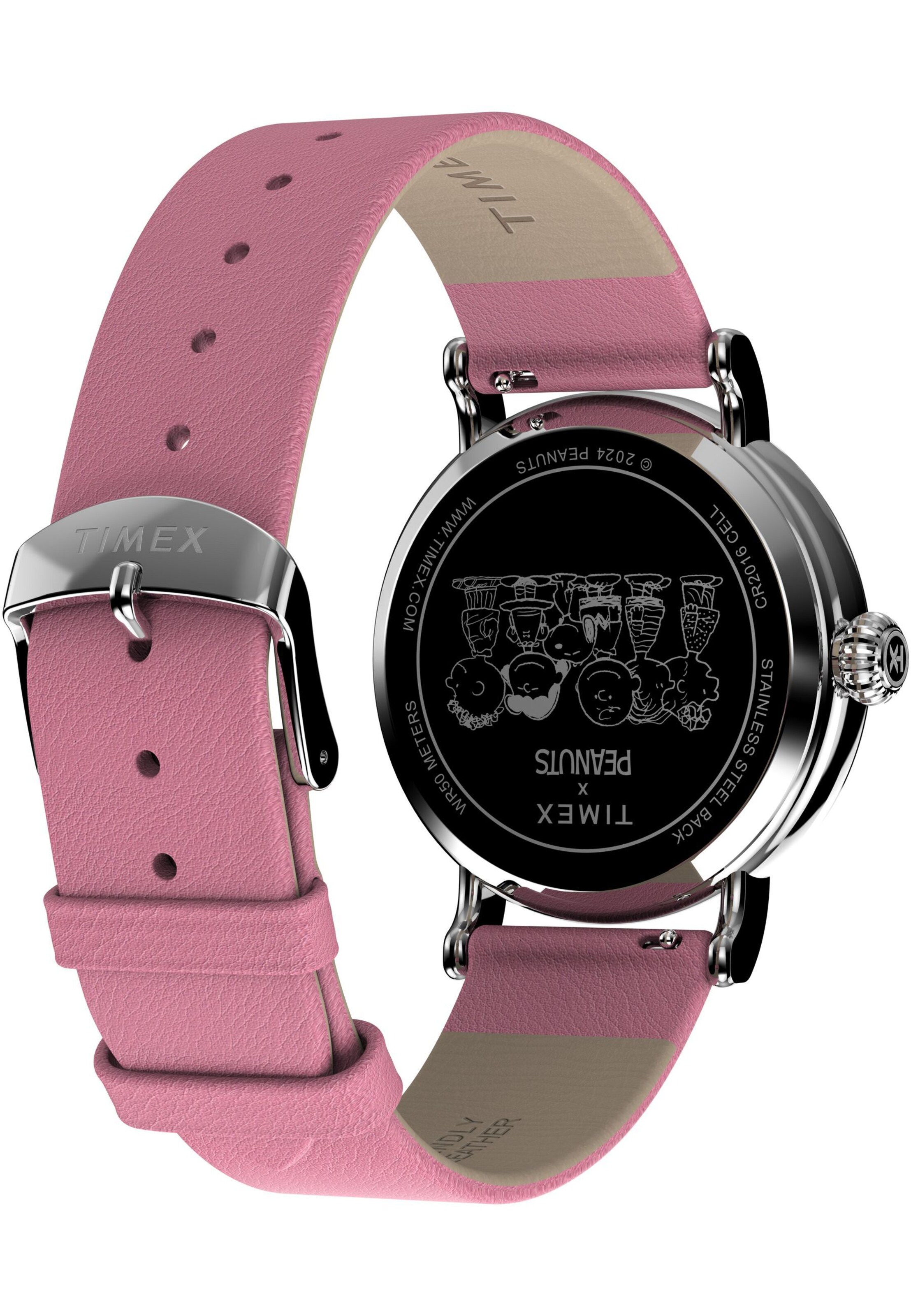 TIMEX Analoog horloge ' Timex Standard x Peanuts Valentine's ' in Zilver