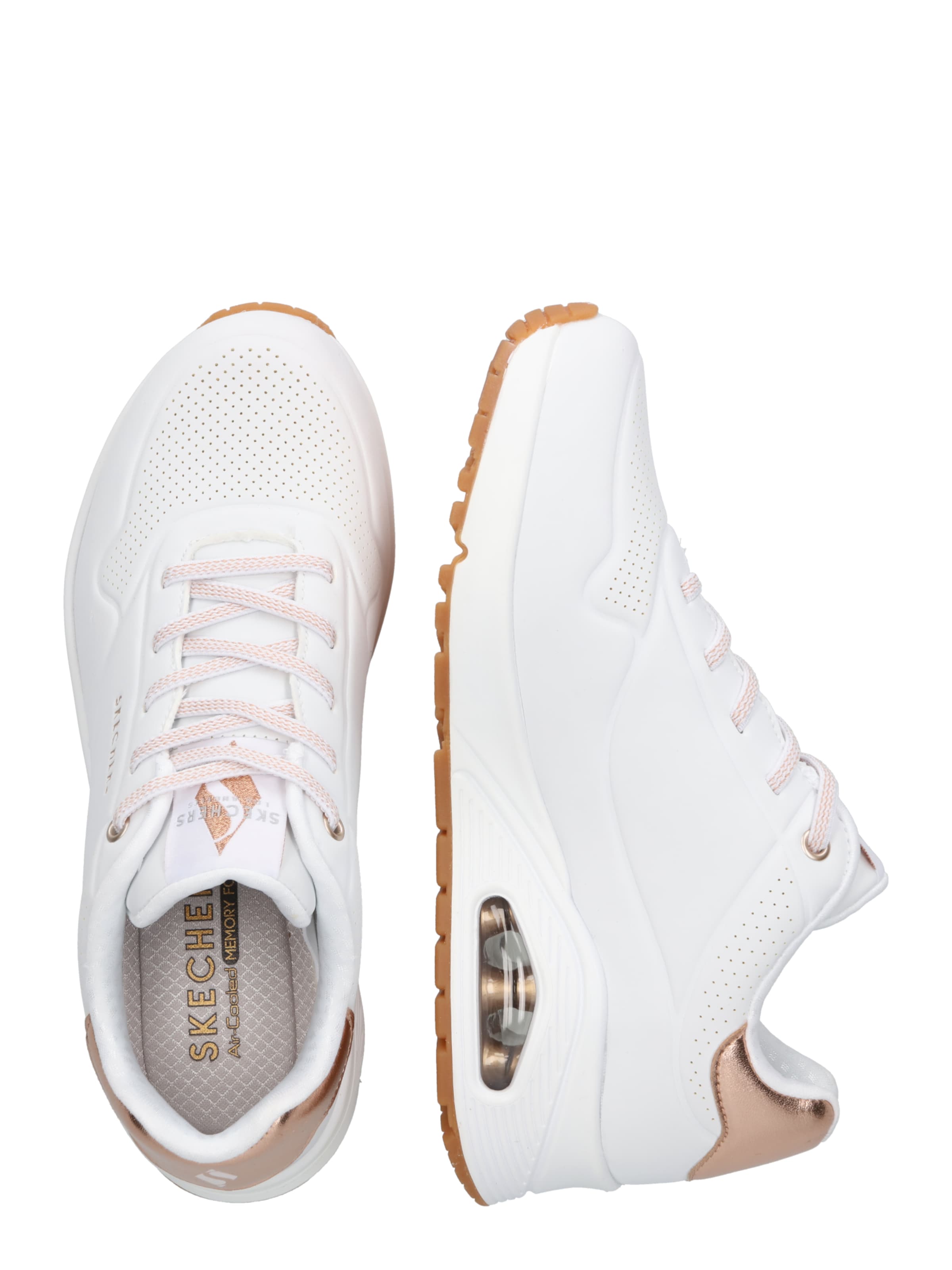 SKECHERS Nizke superge 'Uno' | bela barva