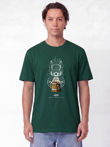 T-Shirt 'Eichhörnchen' Watapparel en vert : devant