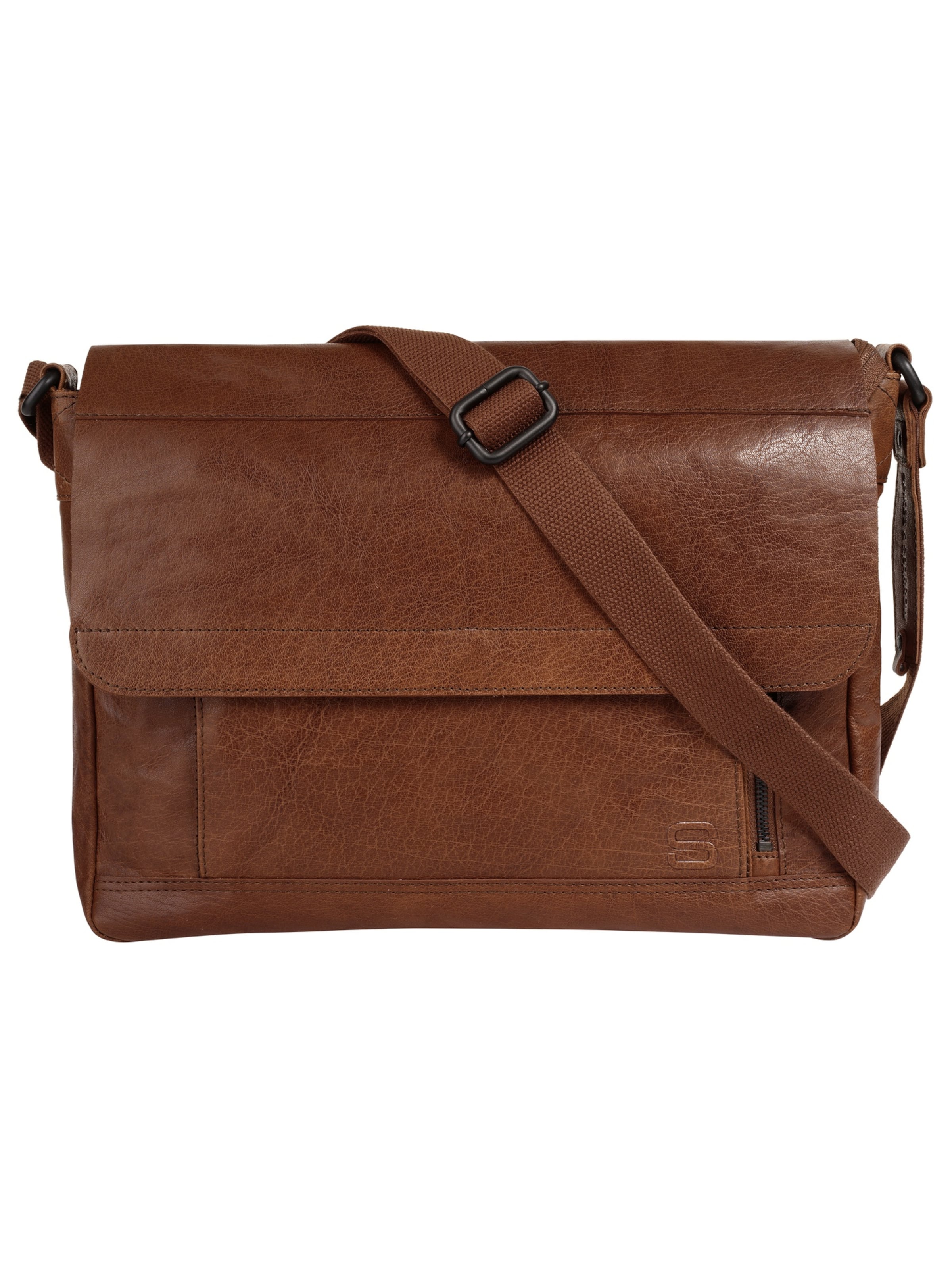Spikes & Sparrow Messenger in Brown: front