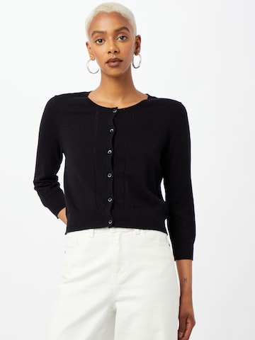 FRENCH CONNECTION Knit Cardigan in Black: front