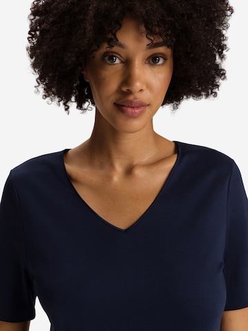 Hanro Nightgown 'Cotton Silk' in Blue