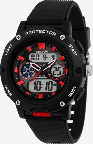 SECTOR Digital Watch in Black: front