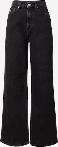 Tommy Jeans Wide leg Jeans 'CLAIRE' in Zwart: voorkant