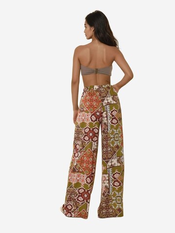 Wide Leg Pantalon Hiccup en marron