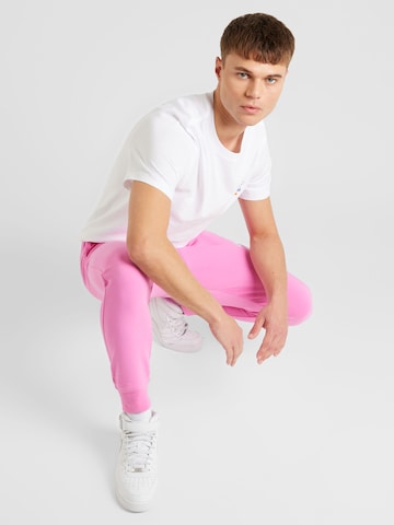 Nike Sportswear Ozke Hlače 'Club Fleece' | roza barva