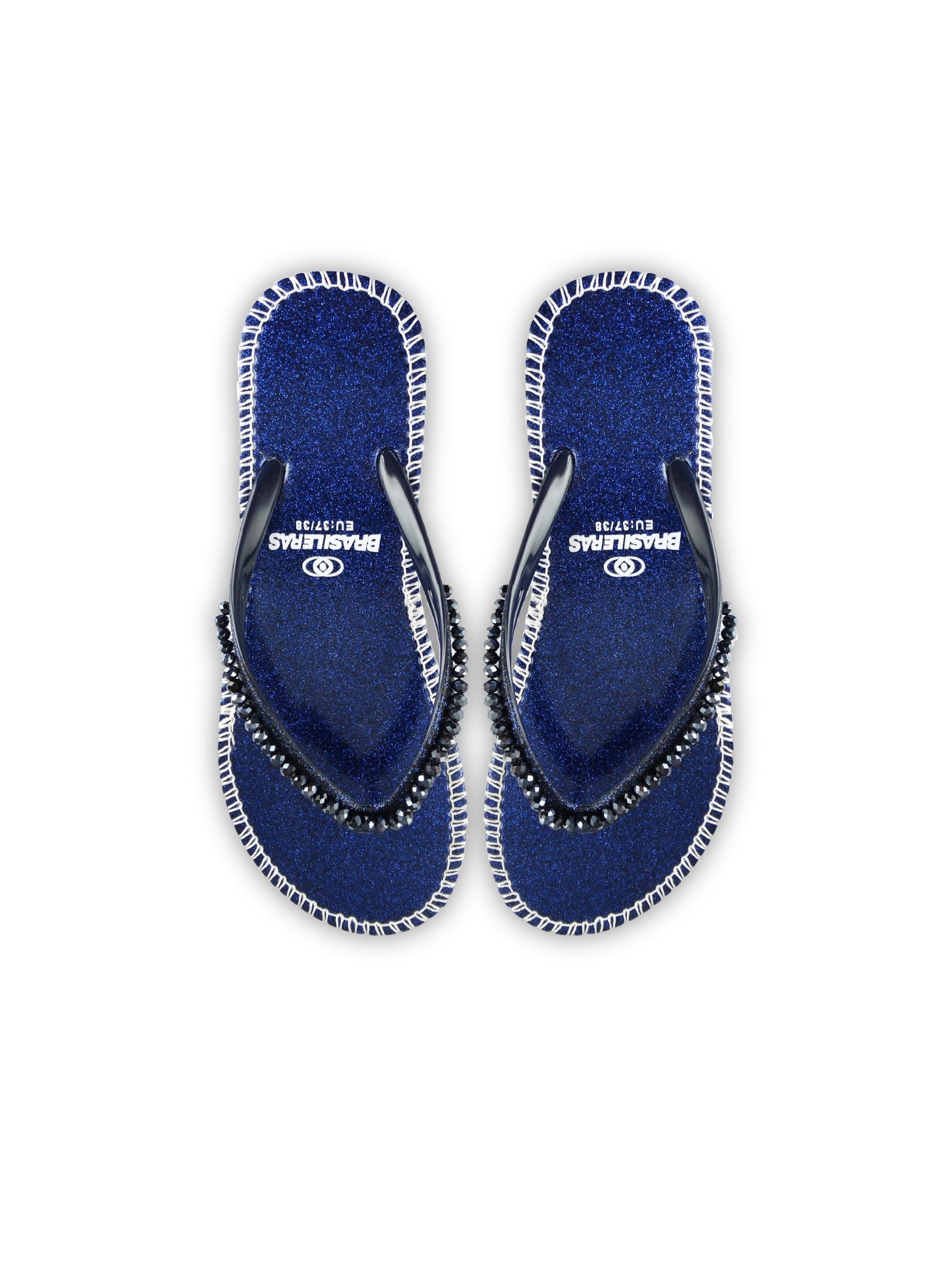 Brasileras Badeschuh 'Shiny' in Blau