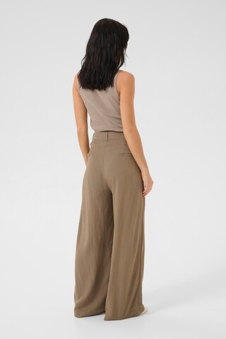My Essential Wardrobe Wide leg Trousers 'Gilda' in Beige