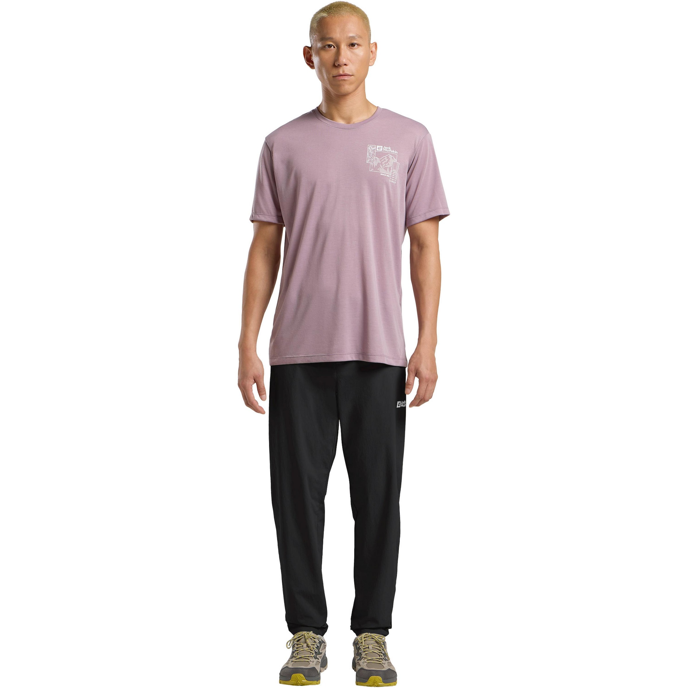 juoda JACK WOLFSKIN Siaurėjantis Laisvalaikio kelnės 'Hikeout'