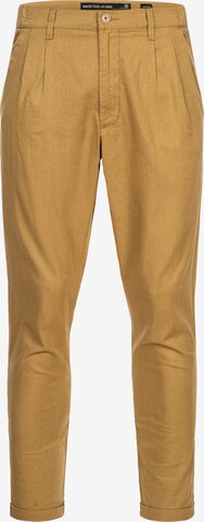 INDICODE JEANS Chino Pants ' Cunningham ' in Brown: front