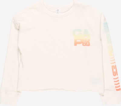 GAP Sweat-shirt 'BOXYCREW' en turquoise / jaune / orange / blanc cassé, Vue avec produit