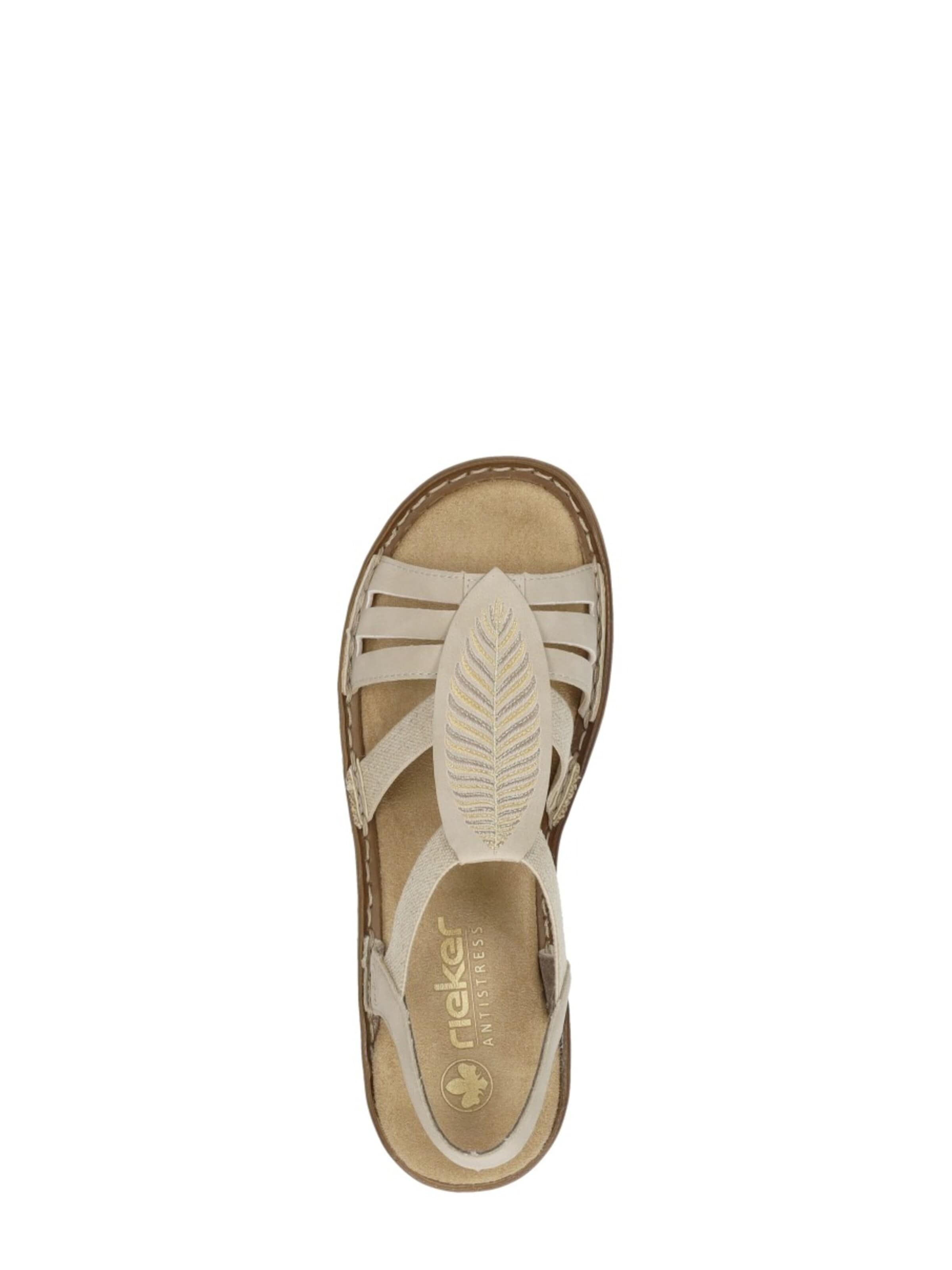 Rieker Sandaal 'Sandalen Plat' in Beige