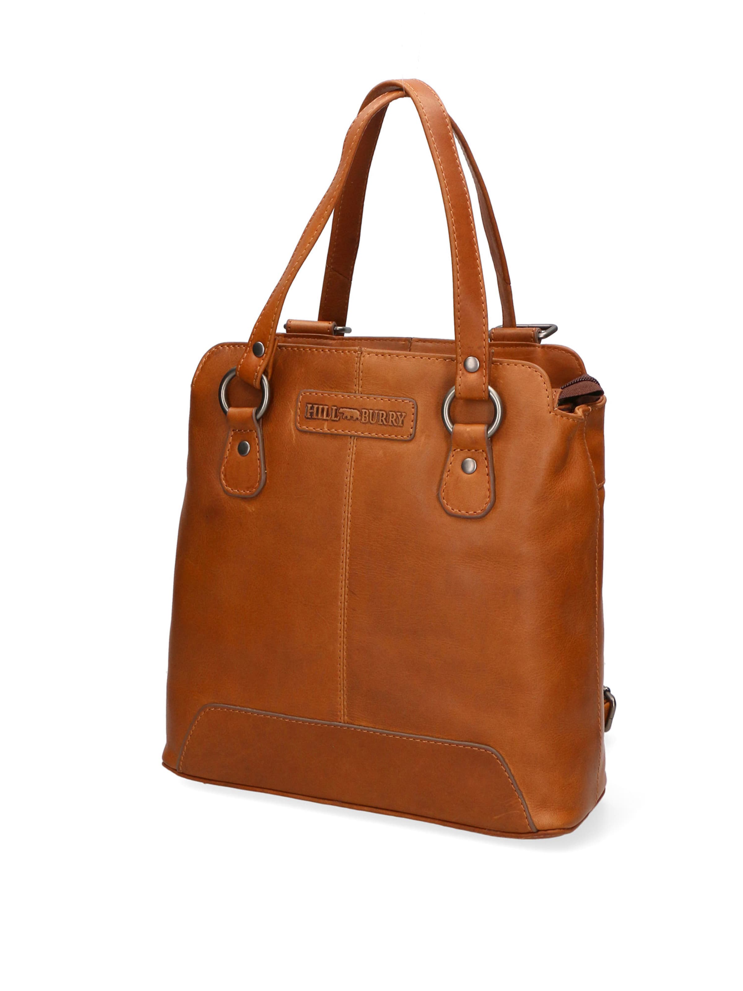 Borsa a spalla 'Borsa Uomo Vera Pelle Convertibile Spalla Zaino' di HILL BURRY in marrone