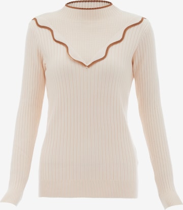 NALLY Sweater in Beige: front