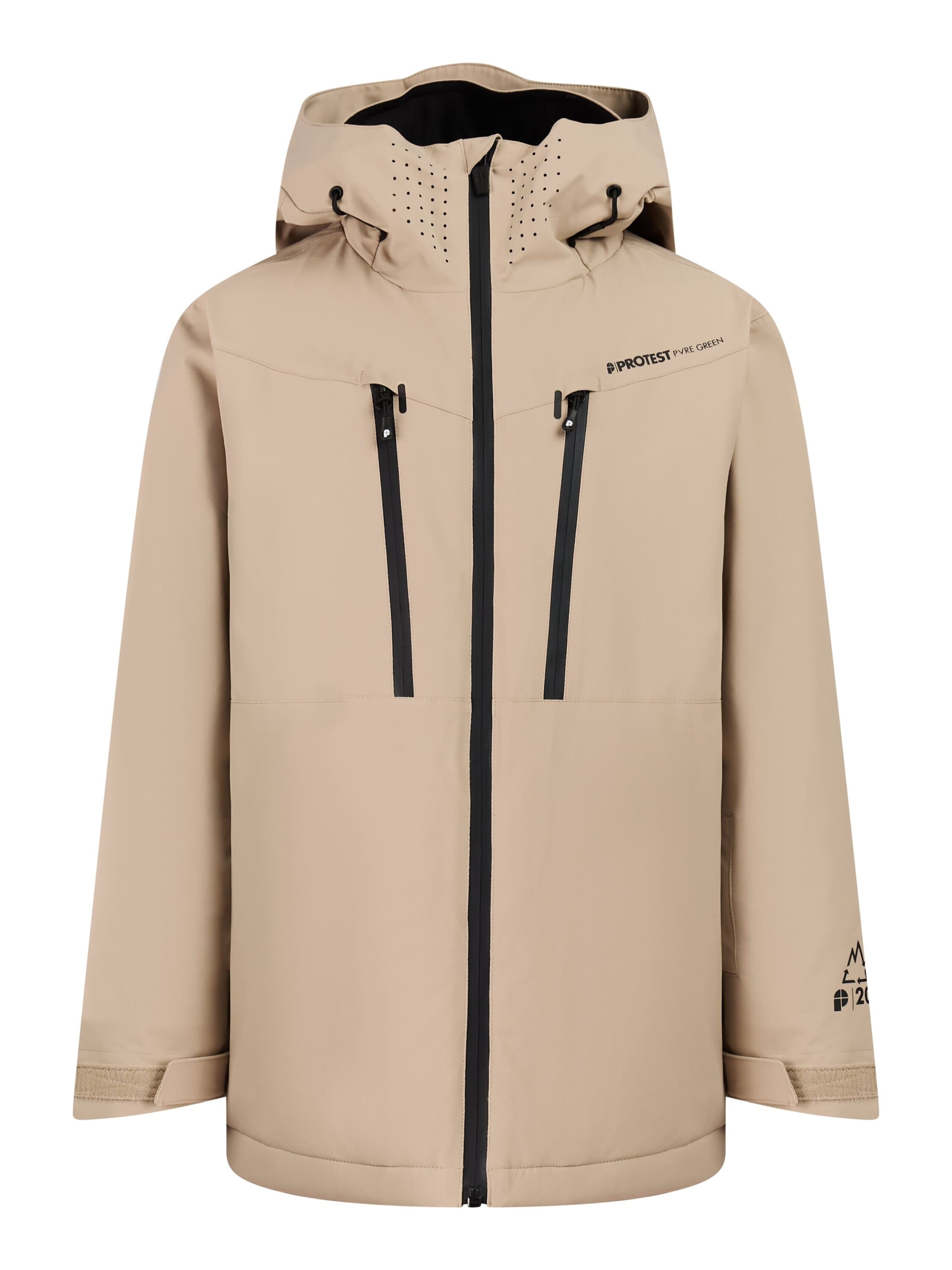 PROTEST Sportjas 'PRTWixan JR' in Beige: voorkant