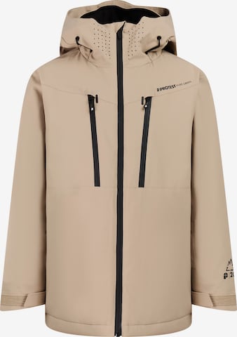 PROTEST Sportjas 'PRTWixan JR' in Beige: voorkant