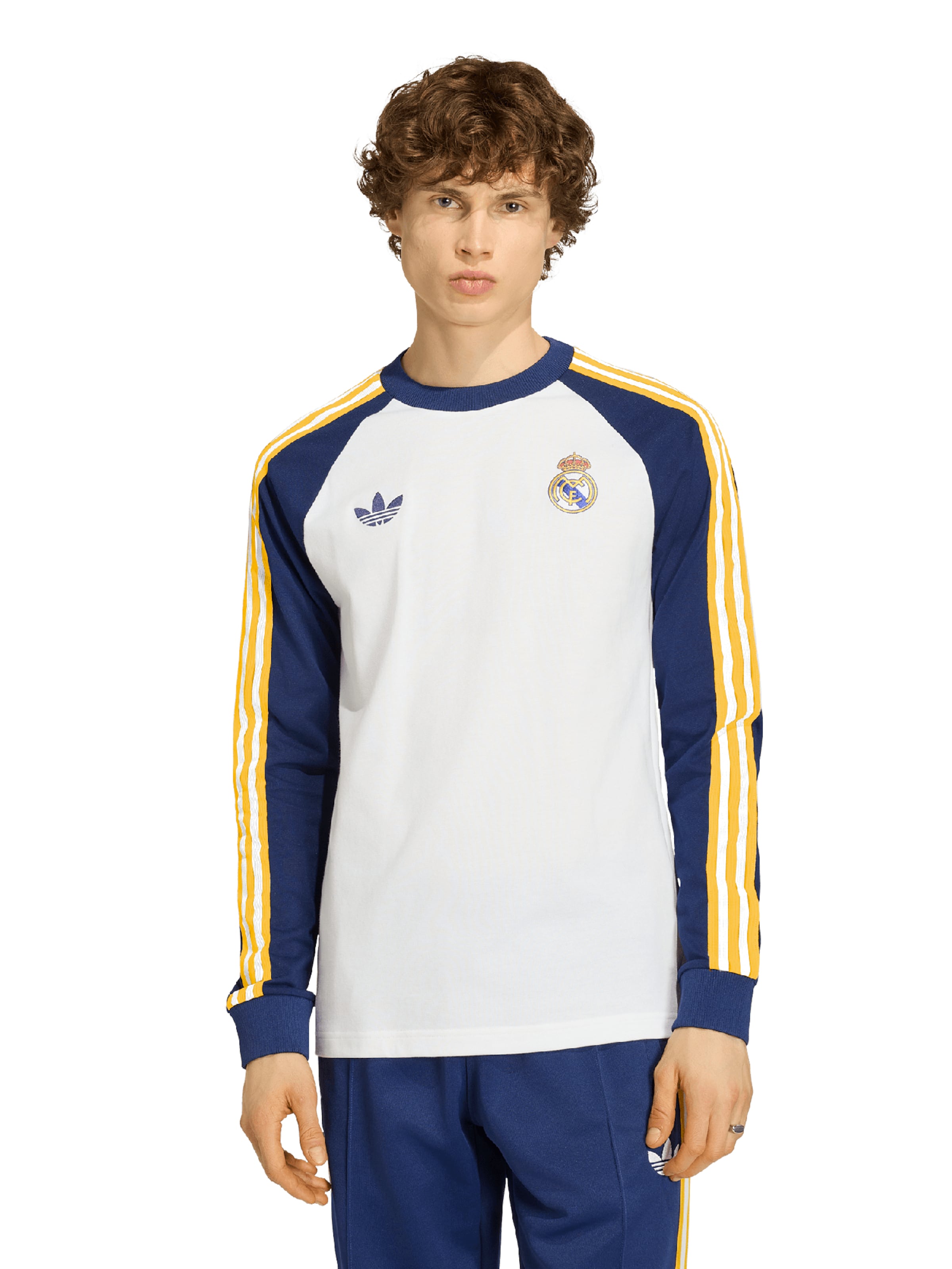 ADIDAS PERFORMANCE Funktionsskjorte 'REAL' i hvid: forside