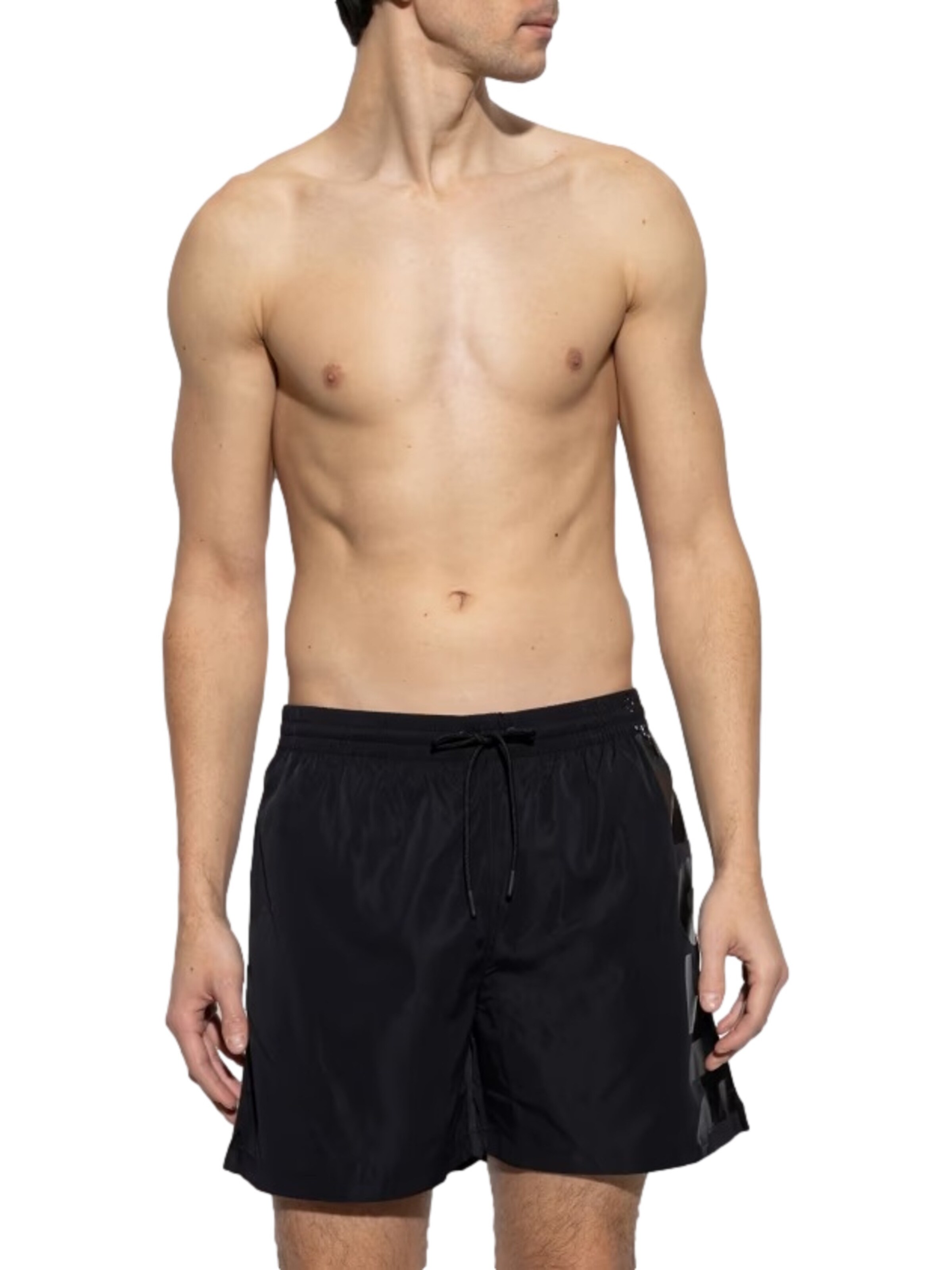 Pantaloncini da bagno 'D- Core' di DIESEL in nero: frontale