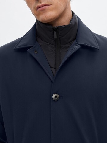 Manteau mi-saison 'ALVIN' SELECTED HOMME en bleu