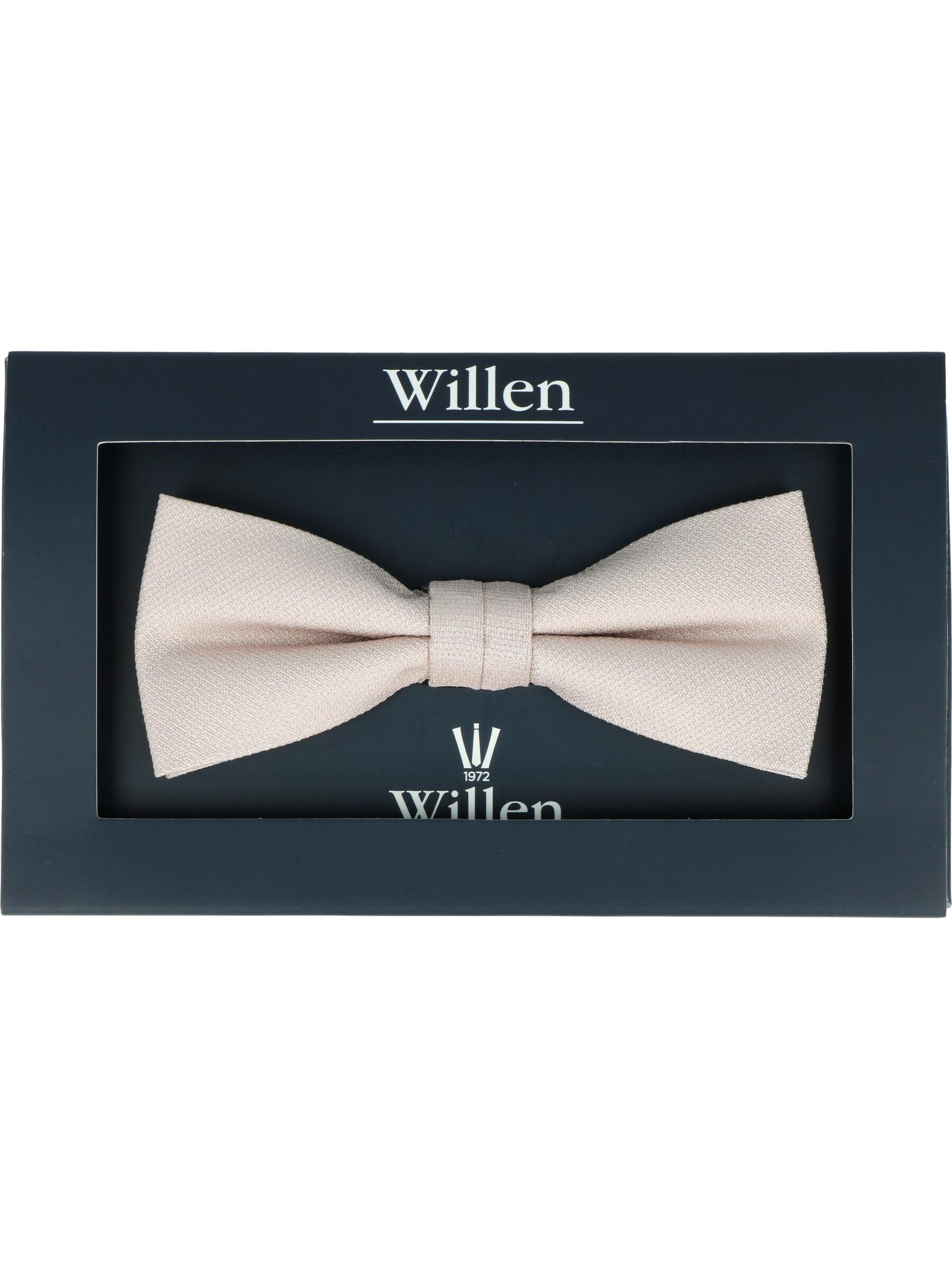WILLEN Bow Tie 'Uni Struktur' in Beige