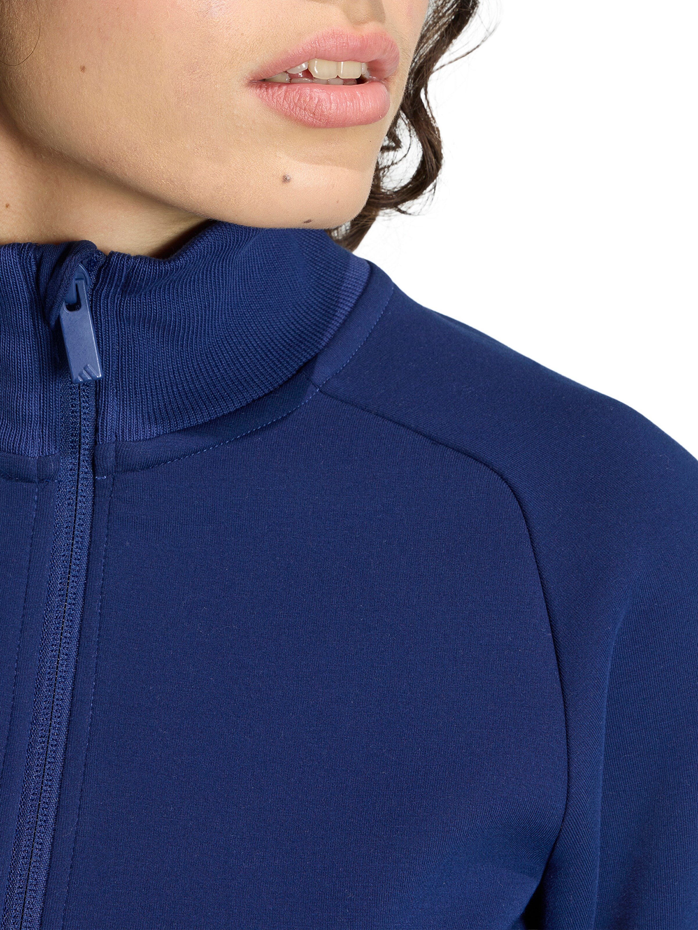 ADIDAS SPORTSWEAR Sportsweatjacke 'Soft Lux' in Blau