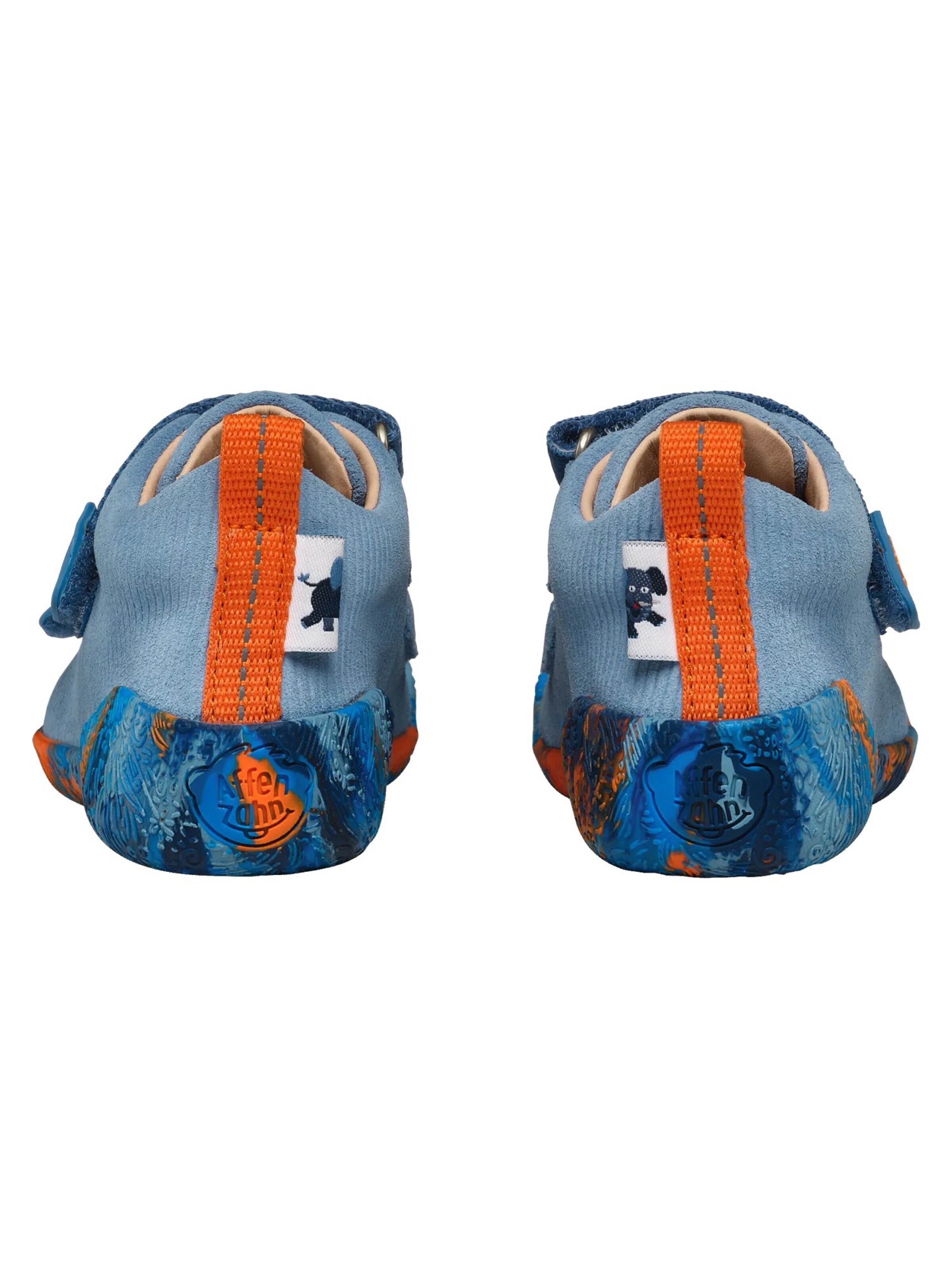 Affenzahn First-Step Shoes 'Lauflernschuh Leder Walky' in Blue