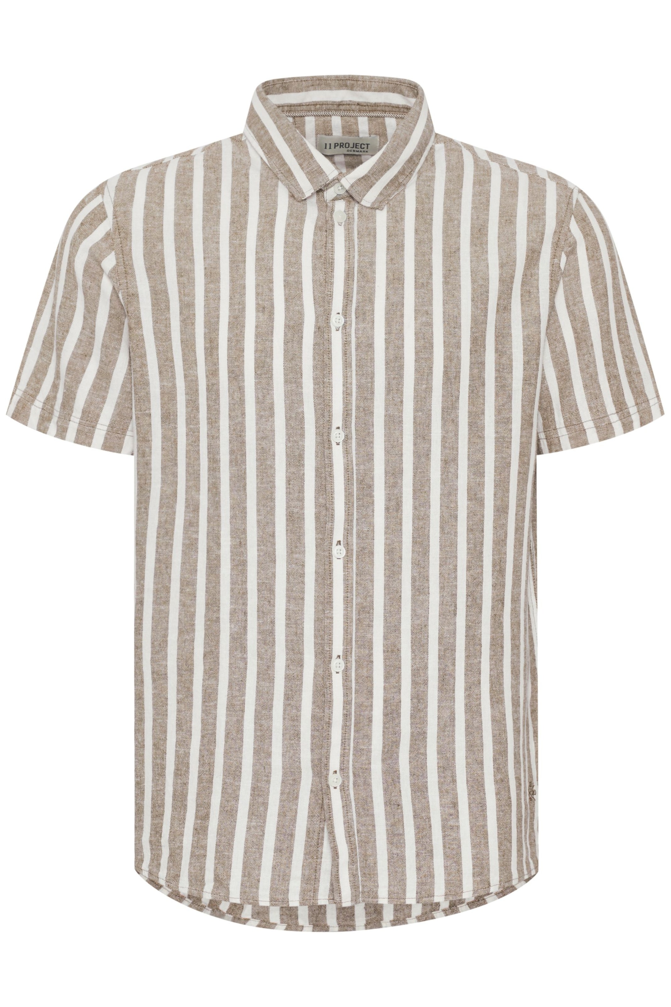 11 Project Button Up Shirt 'Prochy' in Brown: front