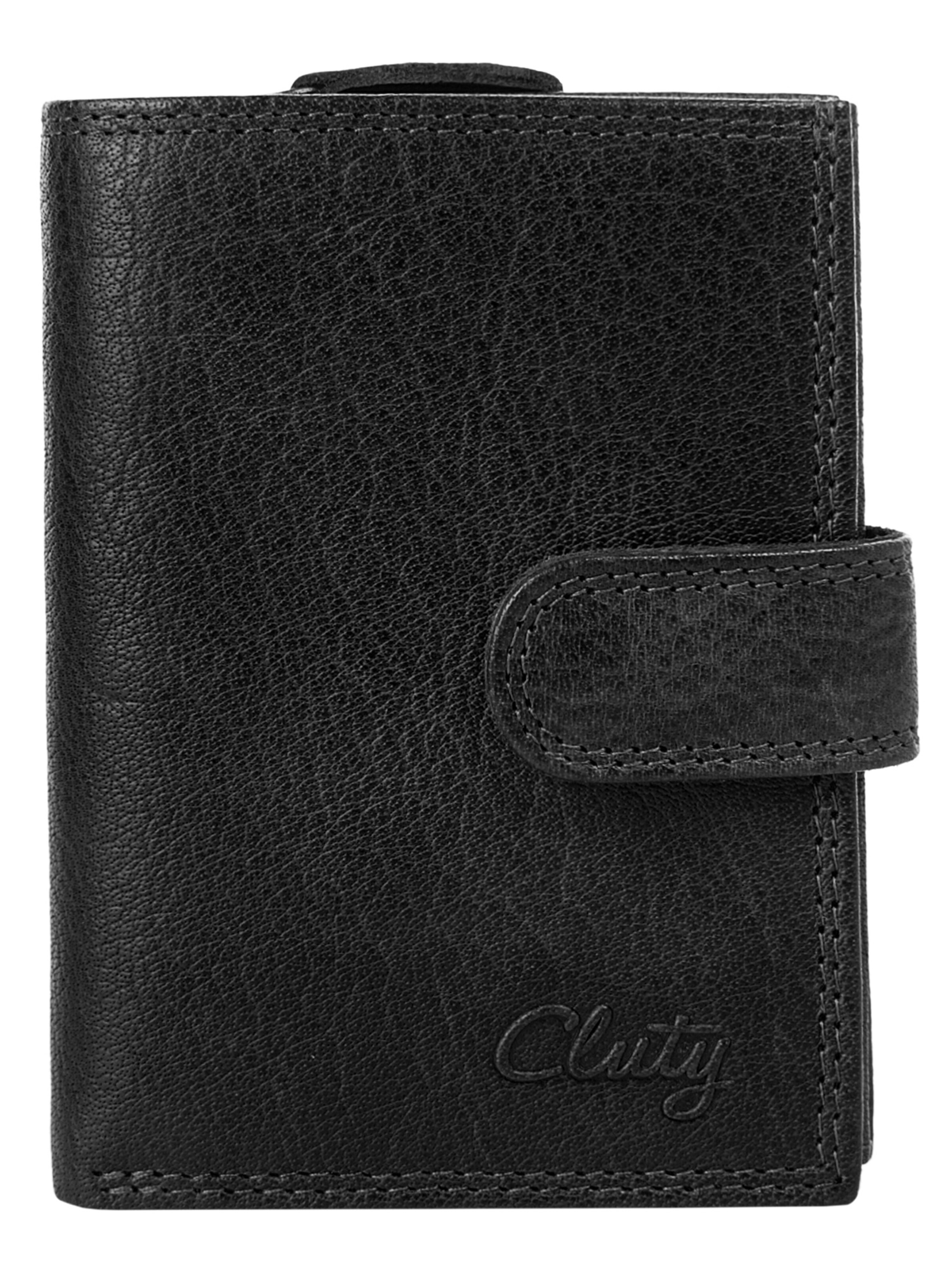Porte-monnaies Cluty en noir : devant