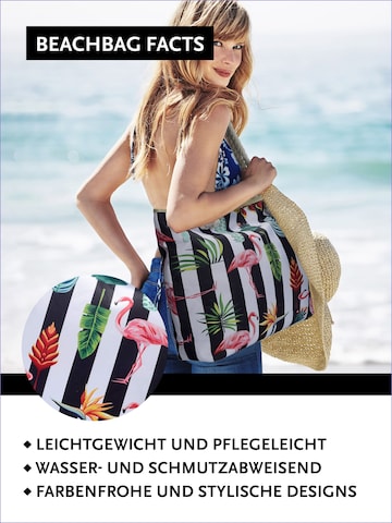 DonDon Beach Bag in White: front