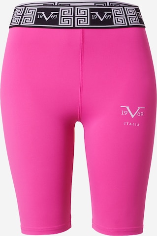 19V69 ITALIA Skinny Sportbroek 'ALEXA' in Roze: voorkant