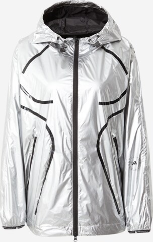 adidas by Stella McCartney Athletic Jacket in Silver: front