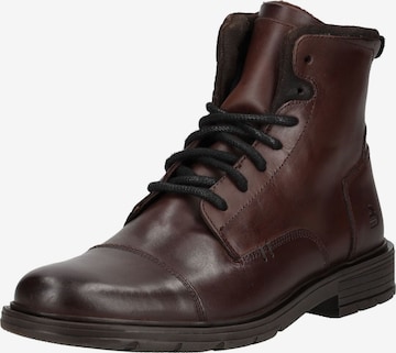 Bottines à lacets BULLBOXER en marron : devant