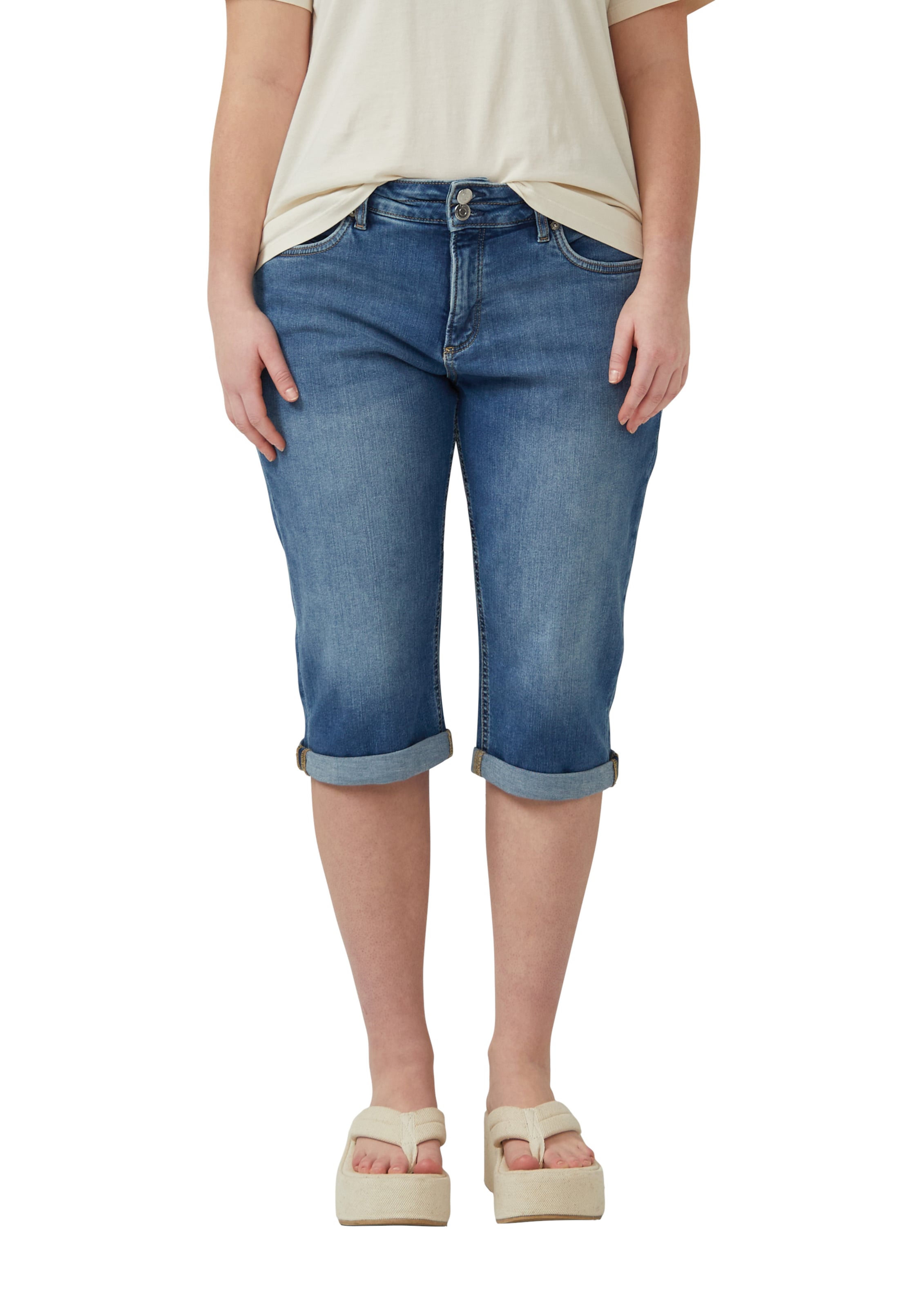 QS Slimfit Jeans in Blauw