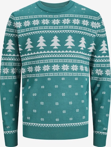 JACK & JONES Sweater in Green: front