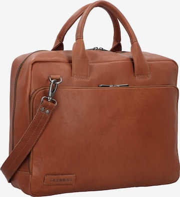 Plevier Document Bag in Brown