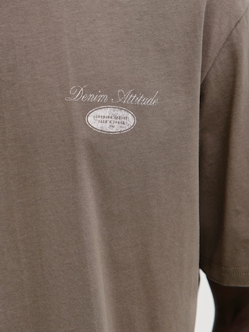 Jack & Jones Plus - Camiseta 'JJEDOVER' en gris