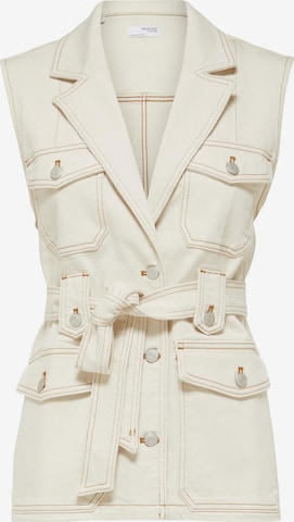 Gilet 'RILAY' di SELECTED FEMME in beige: frontale