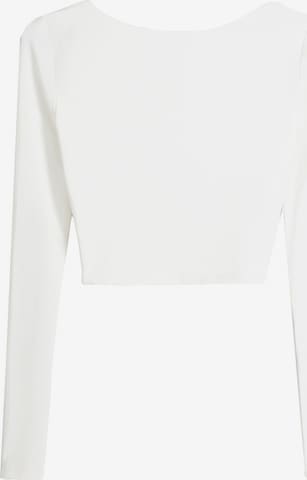 Bershka Shirt in White: front