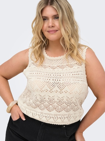 Tops en tricot 'CARLUZA' ONLY Carmakoma en beige