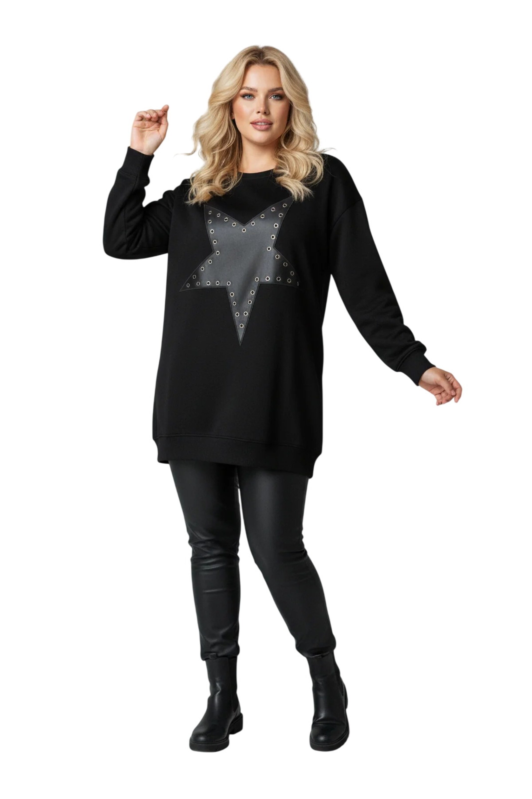 Shape Of You Sweatshirt in Black