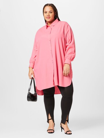 Fransa Curve Blouse 'Vibi' in Roze