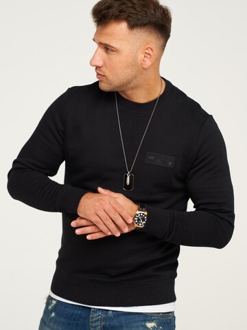 JACK JONES Sweatshirt 'JJCOPOPS'‌‌‌‌‌‌‌‌‌‌ in Schwarz: Vorderseite