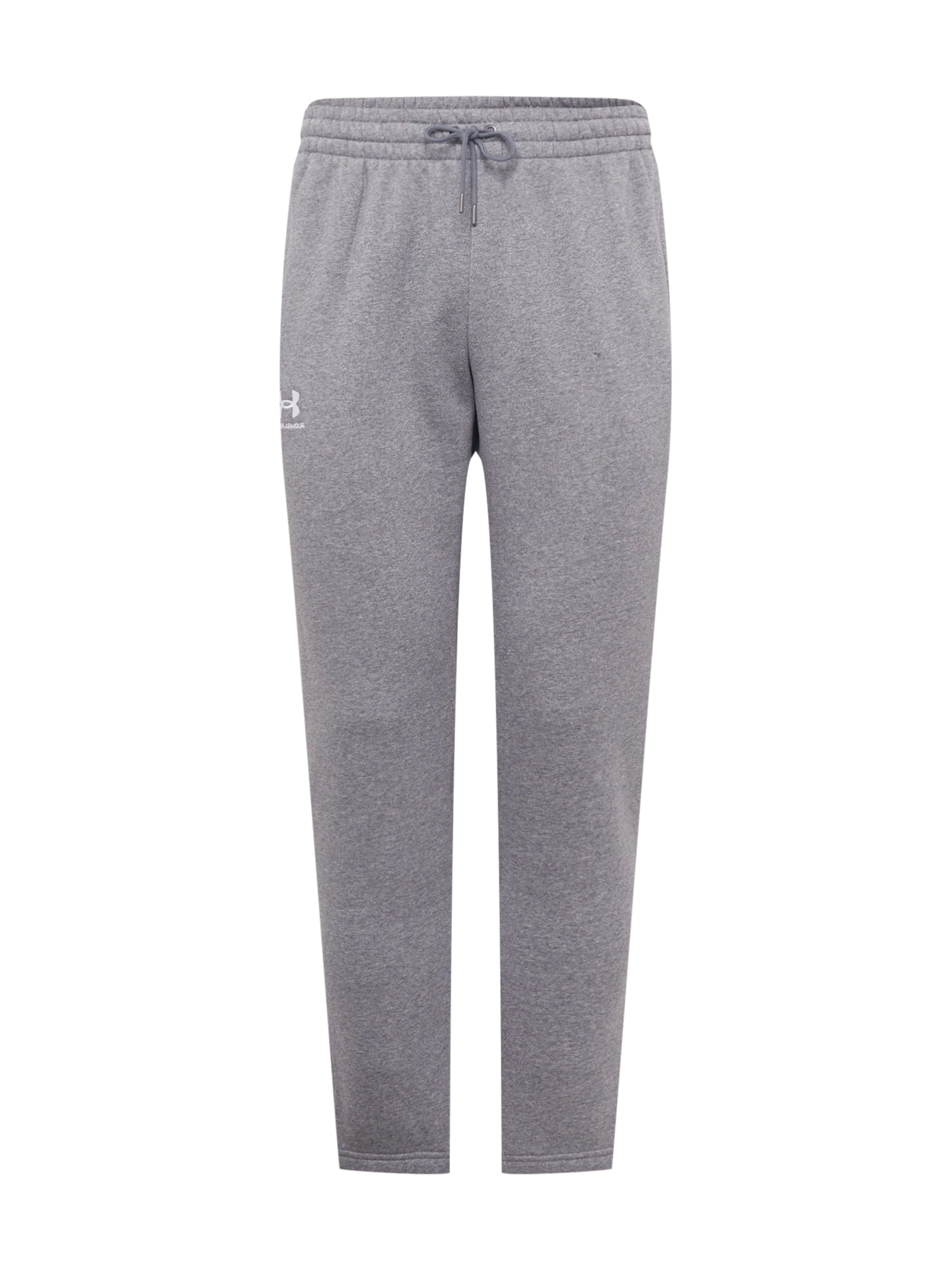 Pantaloni sport 'Essential' de la UNDER ARMOUR pe gri: față