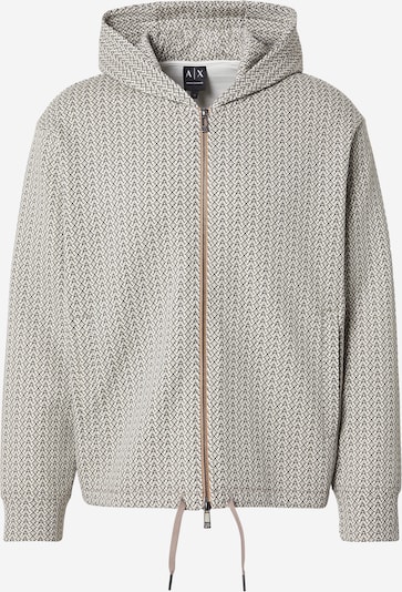 ARMANI EXCHANGE Bluza rozpinana w kolorze kremowy / jasnoszary / czarnym, Podgląd produktu