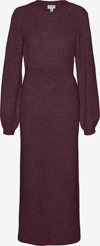 Robes en maille VERO MODA en rouge : devant